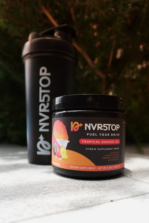 Tropical Ice hybrid supplement drink on ice