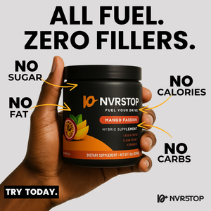 Mango Passion Hybrid Supplement Drink Supplement Facts – includes clean energy ingredients, zero sugar, and muscle support blend by NVR5TOP