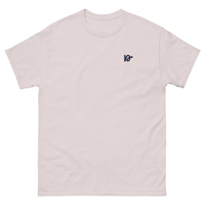 PRFNR Series NVRSTOP Tee – front view of unisex cotton graphic shirt with streetwear fit