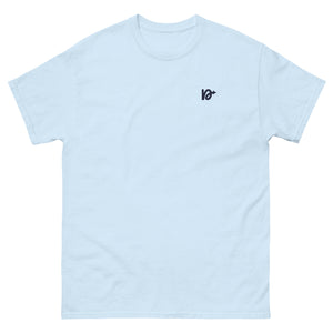 PRFNR Series NVRSTOP Tee – front view of unisex cotton graphic shirt with streetwear fit