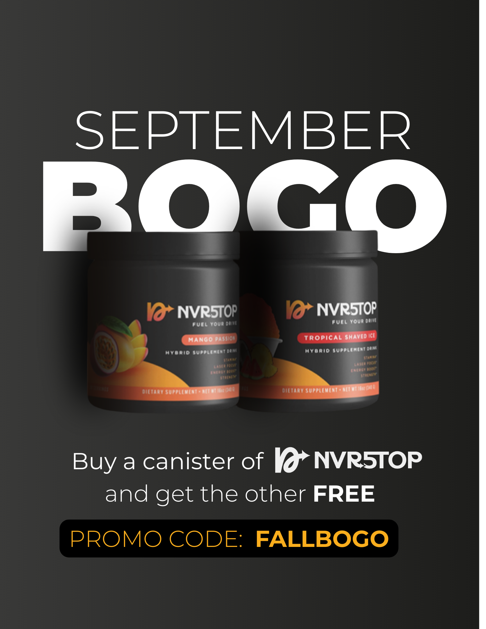 SEPTEMBER BOGO $35.95 using promo code FALLBOGO at checkout